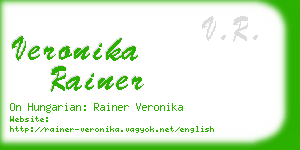 veronika rainer business card